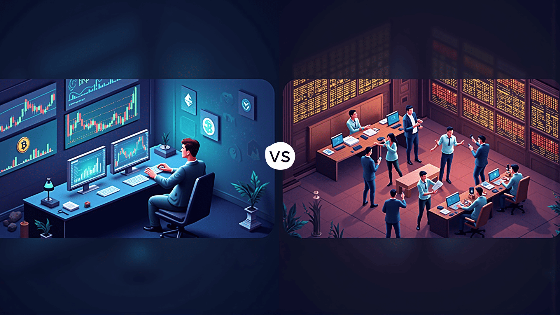 Cryptocurrency markets vs traditional markets